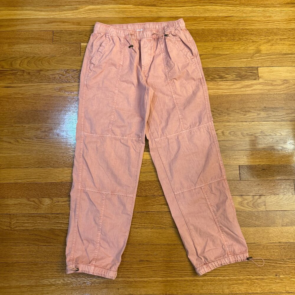 Arizona Jean Co Low-Rise Utility Baggy Parachute Pants Rust Pink - Size Small